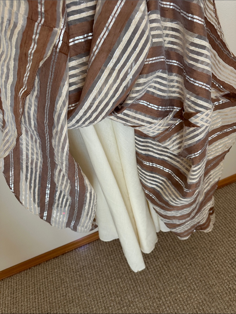 Vintage Halter Maxi Dress with Full Skirt - Picture 4 of 14